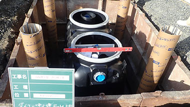FRP製浄化槽工事　新規設置及び、入替えに伴う設置工事